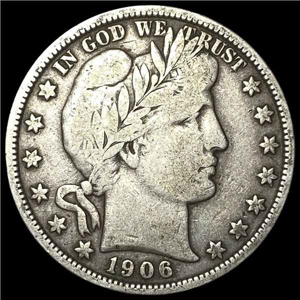 1906 Barber Half Dollar LIGHTLY CIRCULATED