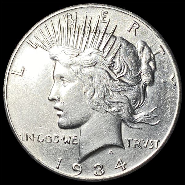 1934-S Peace Silver Dollar CLOSELY UNCIRCULATED