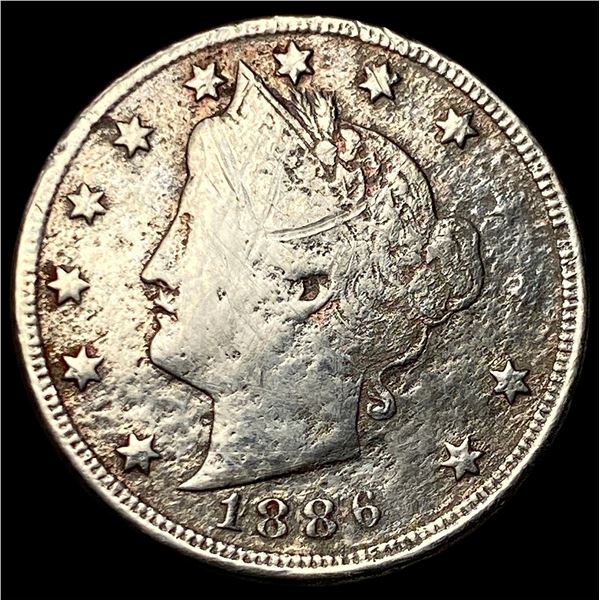 1886 Liberty Head Nickel NICELY CIRCULATED