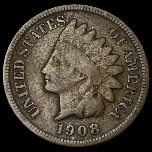 1908-S Indian Head Cent LIGHTLY CIRCULATED