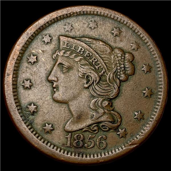 1856 Braided Hair Large Cent CLOSELY UNCIRCULATED