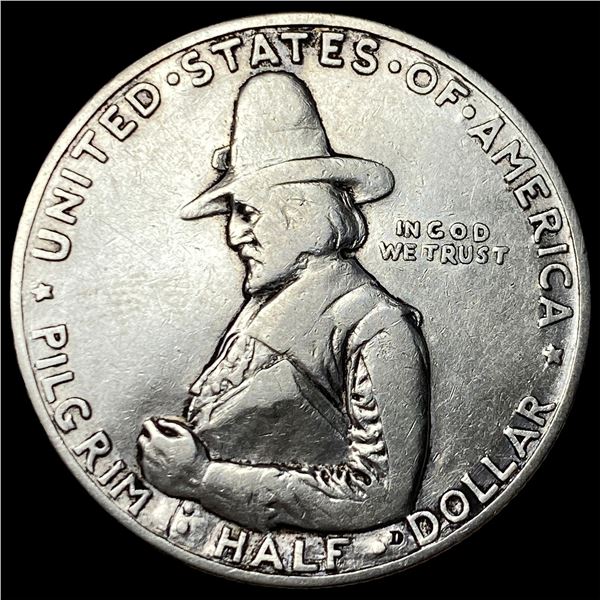 1920 Silver Pilgrim Half Dollar NEARLY UNCIRCULATED