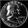 Image 1 : 1962 Franklin Silver Half Dollar CHOICE PROOF