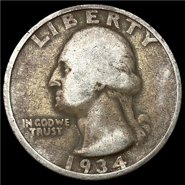 1934 DDO Silver Washington Quarter NICELY CIRCULATED