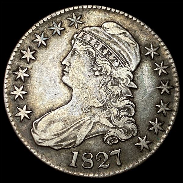 1827 Capped Bust Half Dollar NEARLY UNCIRCULATED