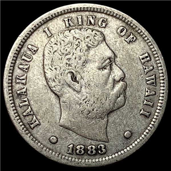 1883 Hawaii Silver Dime ABOUT UNCIRCULATED