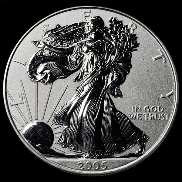 2005 1oz Silver American Eagle $1 GEM PROOF