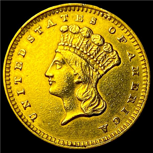 1856 Gold $1 Indian Princess Type 3 UNCIRCULATED
