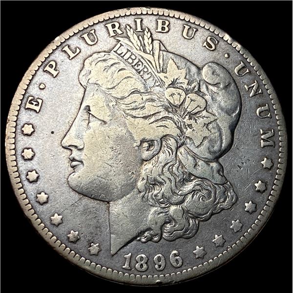 1896-O Silver Morgan Dollar ABOUT UNCIRCULATED