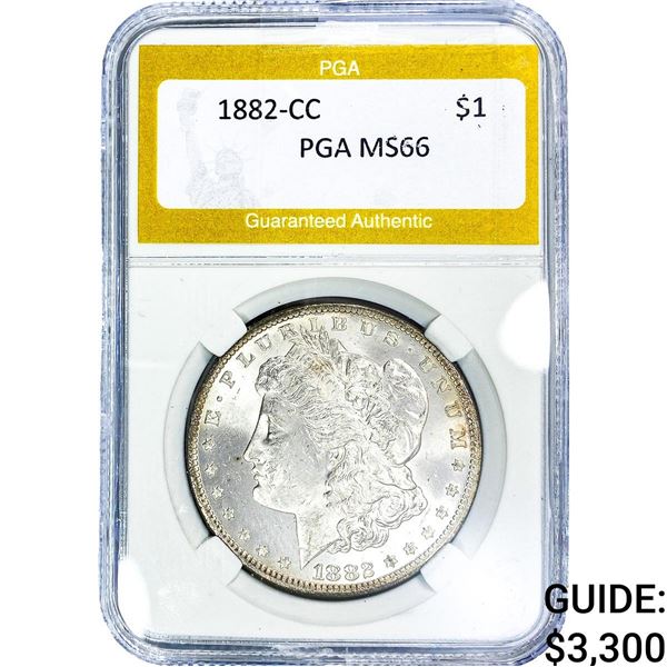 1882-CC Morgan Silver Dollar PGA MS66