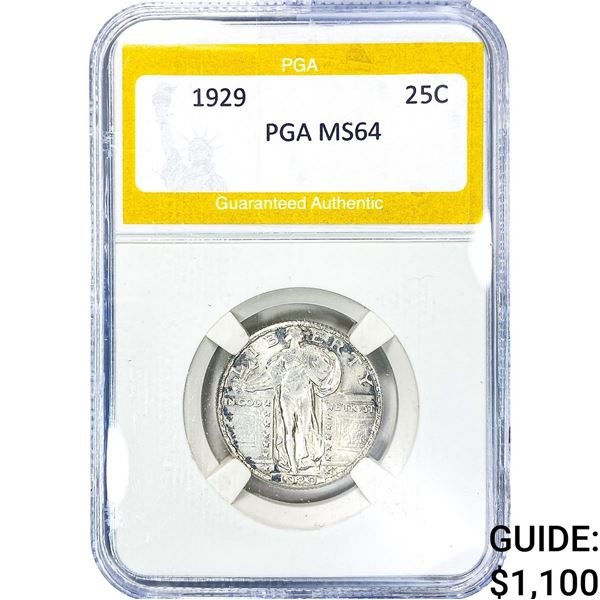 1929 Standing Liberty Quarter PGA MS64