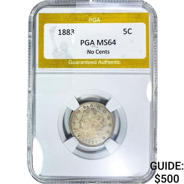 1883 Liberty Victory Nickel PGA MS64No Cents