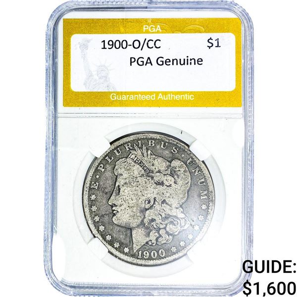 1900-O/CC Morgan Silver Dollar PGA Genuine