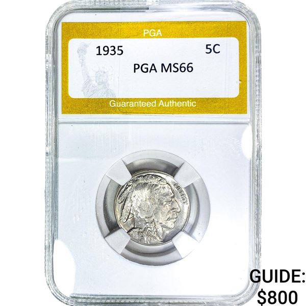 1935 Buffalo Nickel PGA MS66