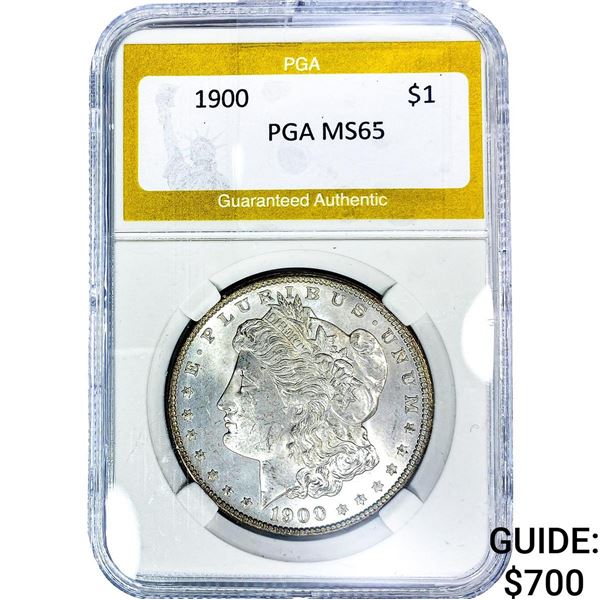 1900 Morgan Silver Dollar PGA MS65