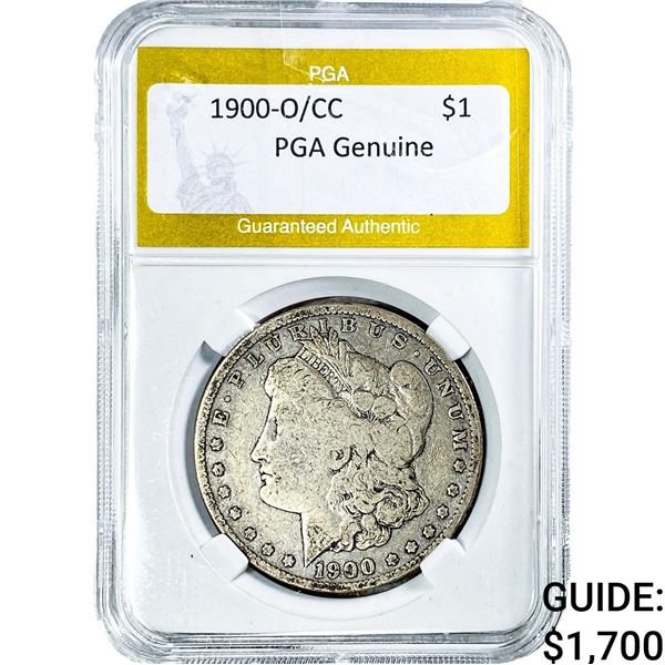 1900-O/CC Morgan Silver Dollar PGA Genuine