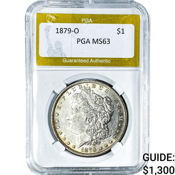 1879-O Morgan Silver Dollar PGA MS63