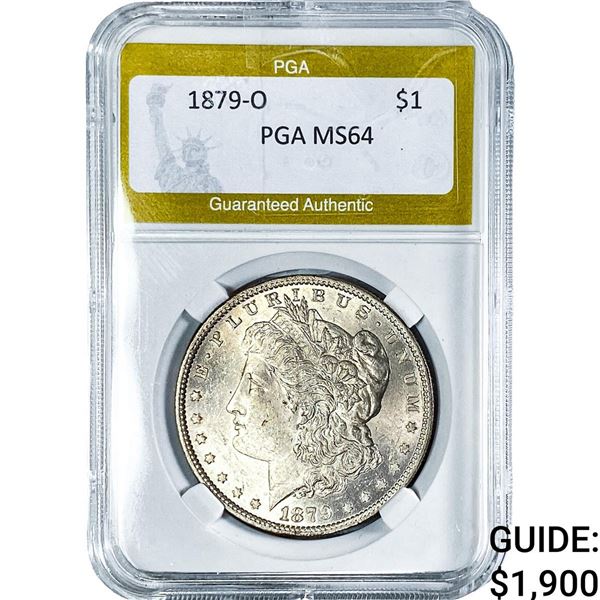 1879-O Morgan Silver Dollar PGA MS64