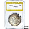 Image 1 : 1880-O Morgan Silver Dollar PGA MS63