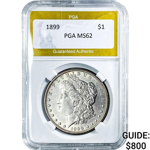 1899 Morgan Silver Dollar PGA MS62