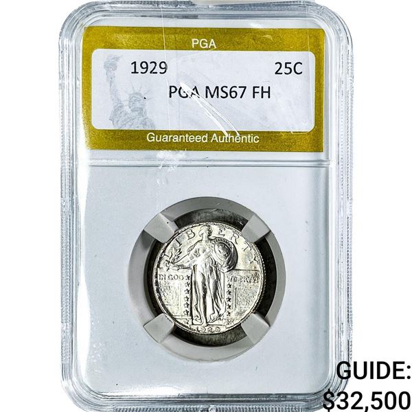 1929 Standing Liberty Quarter PGA MS67 FH