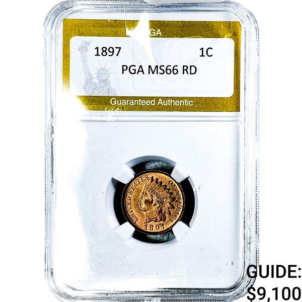 1897 Indian Head Cent PGA MS66 RD