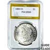 Image 1 : 1883-CC Morgan Silver Dollar PGA MS66