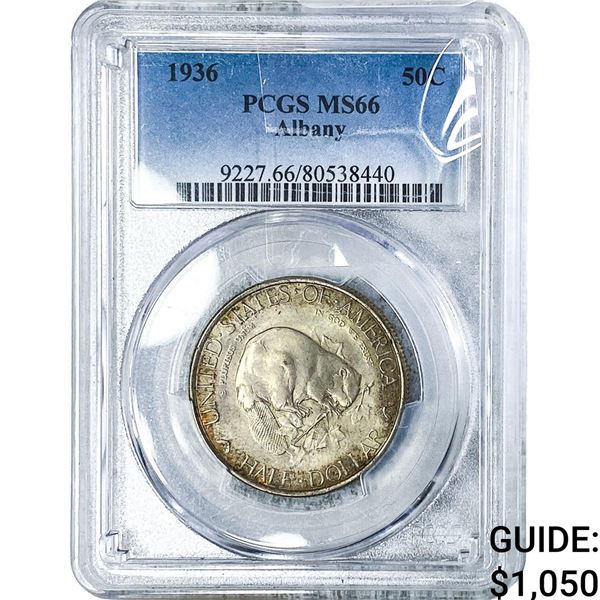 1936 Albany Half Dollar PCGS MS66