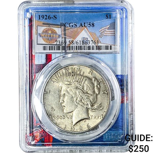1926-S Silver Peace Dollar PCGS AU58