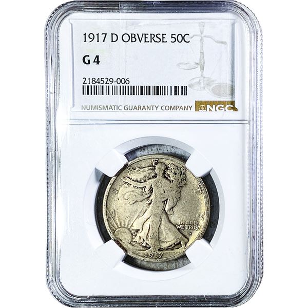 1917-D Walking Liberty Half Dollar NGC G4
