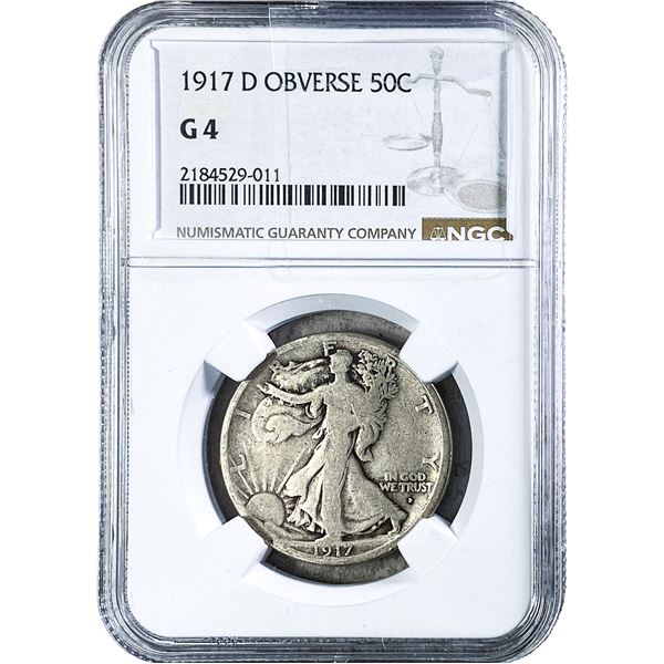 1917-D Walking Liberty Half Dollar NGC G4