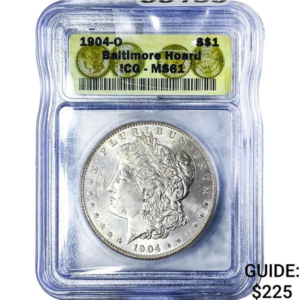 1904-O Morgan Silver Dollar ICG MS61