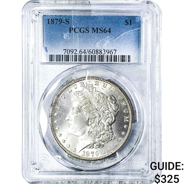 1879-S Morgan Silver Dollar PCGS MS64