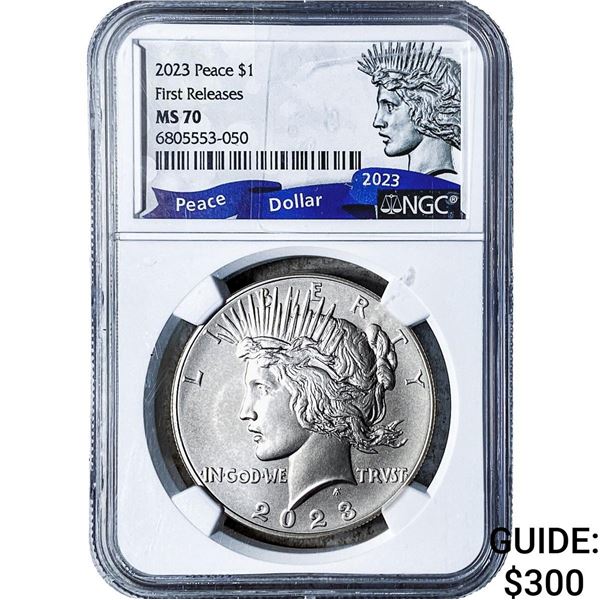 2023 Silver Peace Dollar NGC MS70