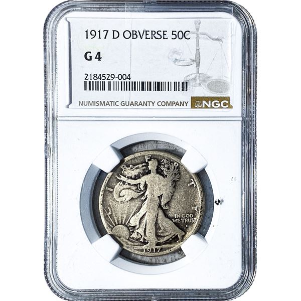 1917-D Walking Liberty Half Dollar NGC G4