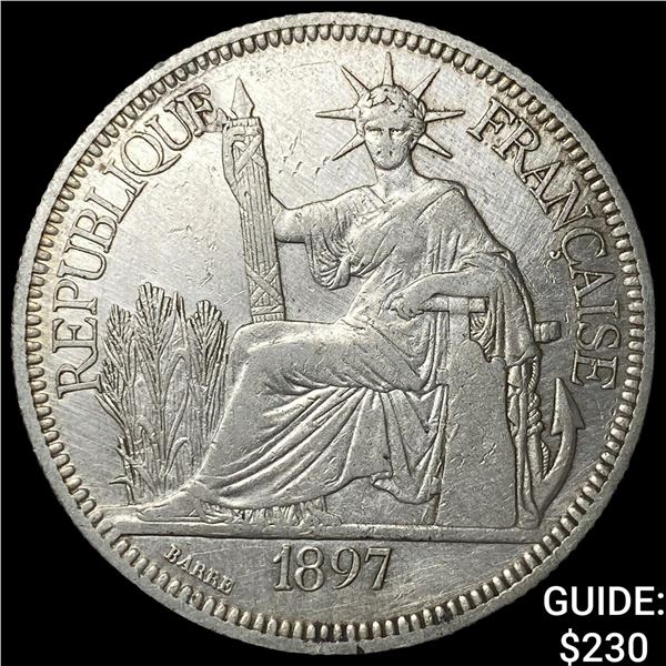 1897 French Indo-China .7813oz Silver Piastre