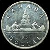 Image 2 : 1951 Canada Silver Dollar