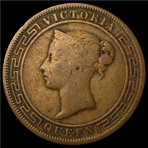 1890 Ceylon Copper 5 Cents