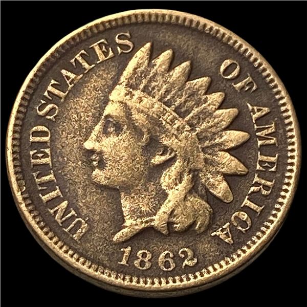1862 Indian Head Cent NEARLY UNCIRCULATED