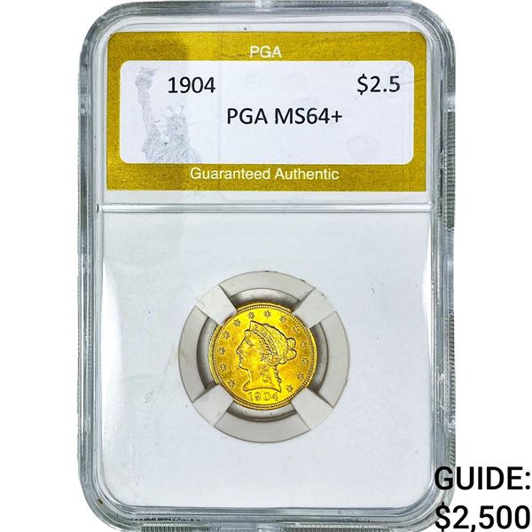 1904 $2.50 Gold Quarter Eagle PGA MS64+