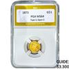 Image 1 : 1873 Type 3 Dollar PGA MS64 Type 3, Open 3