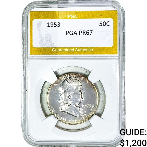1953 Franklin Half Dollar PGA PR67