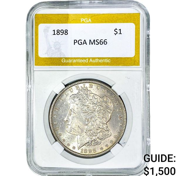 1898 Morgan Silver Dollar PGA MS66
