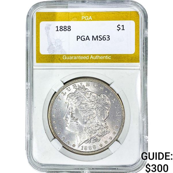 1888 Morgan Silver Dollar PGA MS63