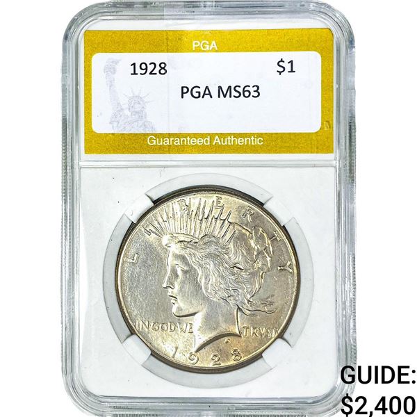 1928 Morgan Silver Dollar PGA MS63