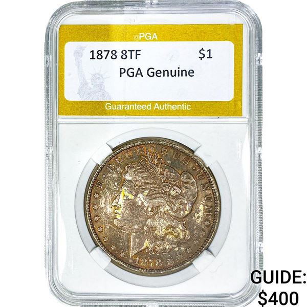 1878 8TF Morgan Silver Dollar PGA G