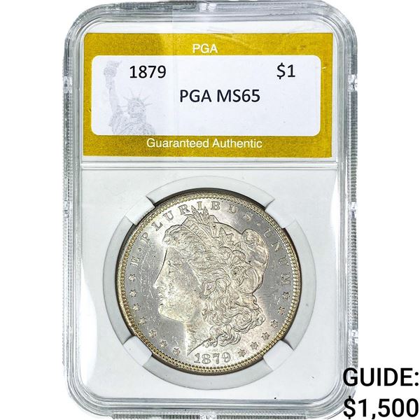 1879 Morgan Silver Dollar PGA MS65