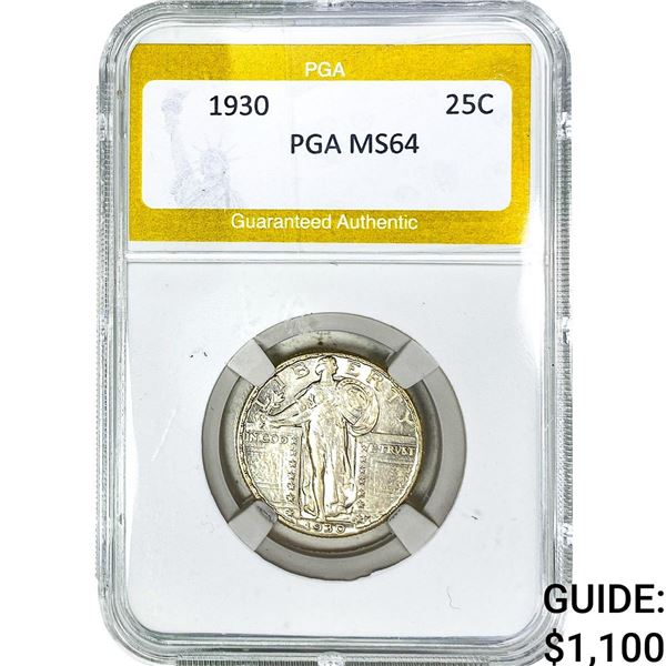 1930 Standing Liberty Quarter PGA MS64