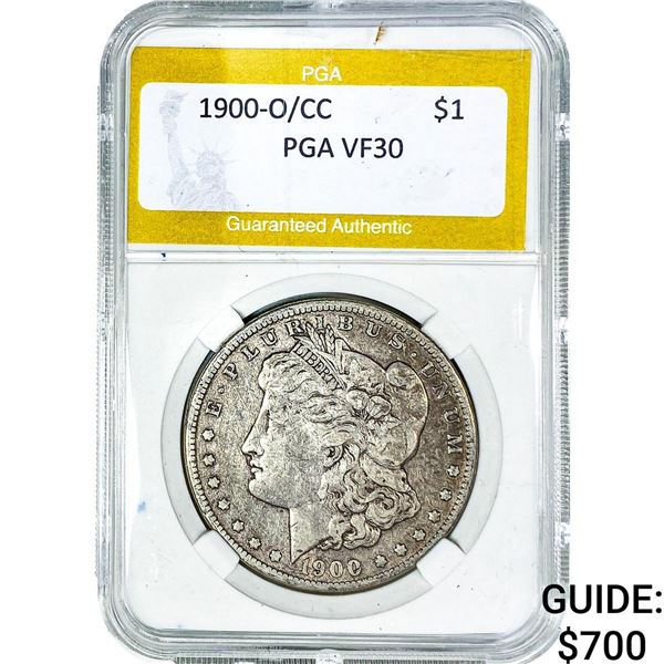 1900-O/CC Morgan Silver Dollar PGA VF30