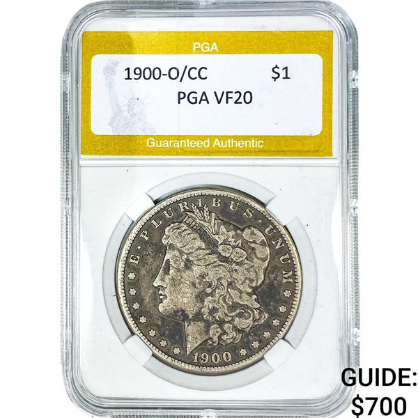 1900-O/CC Morgan Silver Dollar PGA VF20